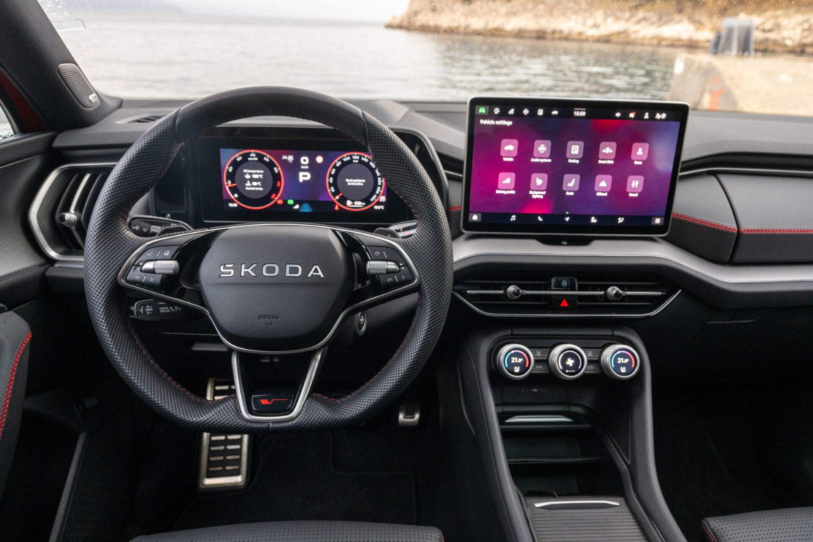 Skoda auto interier klima